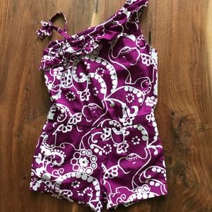 Gymboree Grape Paisley Romper